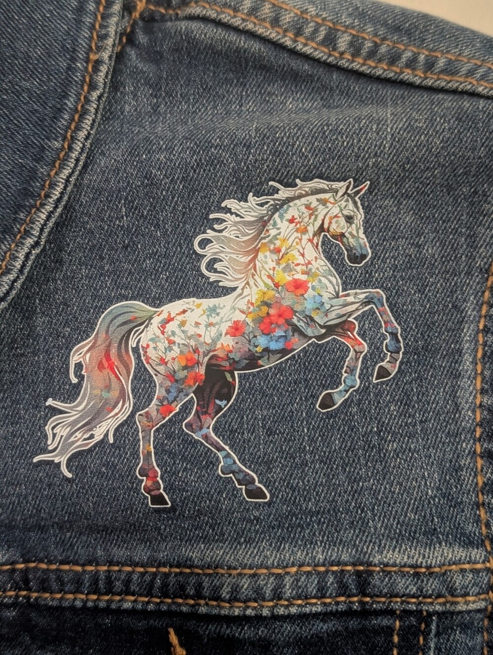UpCycled | Old Navy | Youth XL (Women's S) | Horse & Butterfly | Bird & Blossom - Picture 4 of 7